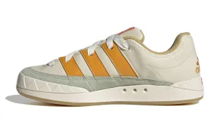 Adidas originals Adimatic unisex skateboarding sneakers, white/orange