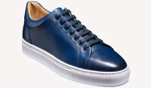 Barker Sam Sneaker - Navy Hand Painted