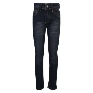 BOYS SLIM FIT DENIM BLUE TROUSERS