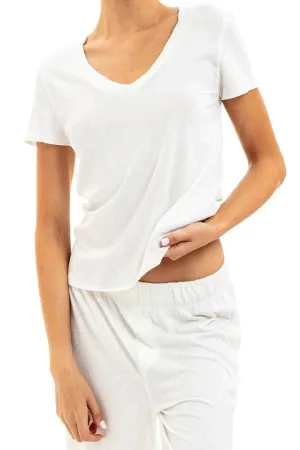 Eterne Vneck t-shirt ivory