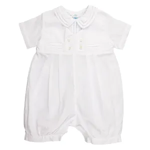 Feltman Brother White Mock Vest Shortall  24m 97417