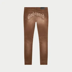 GS 4EVER Chain-Stitch Denim (Brown)